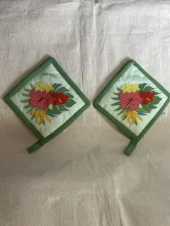 ハワイアン鍋敷き　2枚