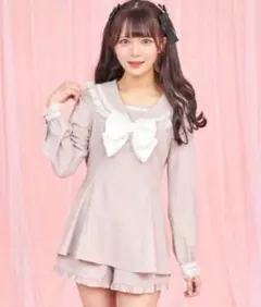 Secret Honey レースフリルセーラー セットアップ