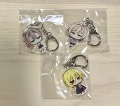 ゆずソフト アクリルキーホルダー ジト目Ver. 3点