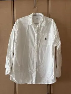 U.S. POLO ASSN. ホワイト長袖シャツ