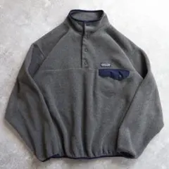 神サイズ 2018年 Patagonia シンチラ スナップT フリース グレー