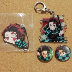 鬼滅の刃 竈門炭治郎 アクキー ラバスト 缶バッチ