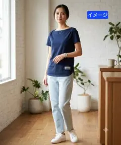 ※最終価格※【Burberrys BLUE LABEL】Tシャツ ネイビー　Mのサムネイル