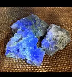 天然石　母岩付き　フローライト　３点　合計334g