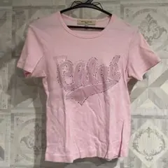SEE BY CHLOE ラインストーン ロゴ チビT ピンク　y2k平成