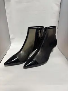 ZARA サイドジップショートブーツ　38