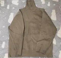 EMMA CLOTHES オーバーサイズ ミラノリブタートルニットセーター