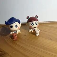 クレヨンしんちゃん　まちぼうけ5 フィギュアセット 風間くん　ネネちゃん