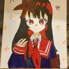 頴*ん様 魔法少女ノ魔女裁判（まのさば） 二階堂ヒロ 色紙 イラスト