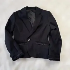 黒 シングルボタンジャケット ママさんジャケット ラメ 華やか フォーマル