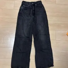 SLY JEANS ブラック ワイドレッグ デニム