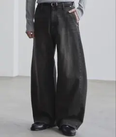 【LUENNA】 ヴィンテージ カーブデニムパンツ