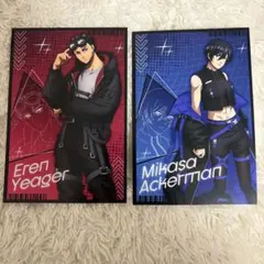 進撃の巨人 サイバーパンク 購入特典 ポスカ エレン&ミカサ