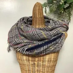 大判チェックストール