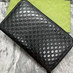 現行 極美品 グッチ ジャンボGG 長財布 オーガナイザー レザー ブラック GUCCI グッチ 長財布 ジャンボGG ロングフラップウォレット