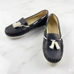 13□モードエジャコモ マニュ 浅ぐりデッキシューズ(23cm) - メルカリ