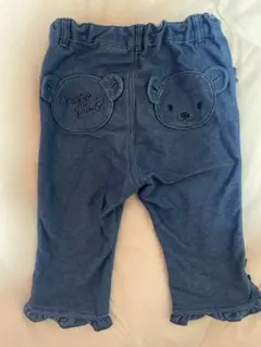 メゾピアノ　くま　デニムストレッチパンツ 100cm