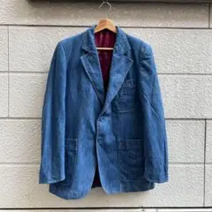 70s 80s JCペニー デニム生地 テーラードジャケット vintage