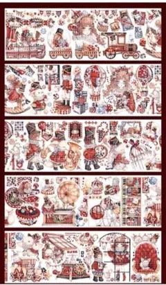 【No.22】  狐桃夾子  海外マステ 1ループ切り売り