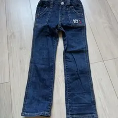 DOUBLE.B ダークブルー ストレートパンツ 110