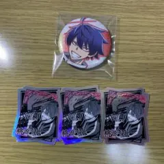 桃源暗鬼 一ノ瀬四季 缶バッジ オーロラホログラムダイカットシール