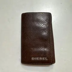 DIESEL ブラウンレザー キーケース