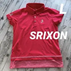 SRIXON スリクソン レディース ゴルフ ポロシャツ ピンク　Lのサムネイル