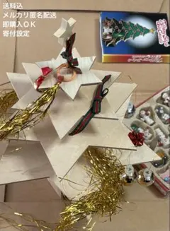 【中古】クリスマス 木製オーナメント キャンドル 一式