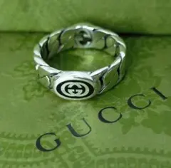 GUCCI インターロッキングG チェーンリング16.5∼17号 - メルカリ