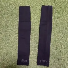 カーフソックス　sfida 黒リブ編みソックス