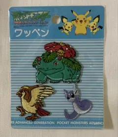 未使用　ポケモン刺繍ワッペン3個セット バラ売り不可