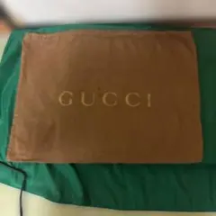GUCCI ブラウン ポーチ 約40cm x 30cm