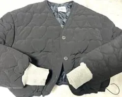 LAKE ハートキルティングジャケット ショート丈　肉厚