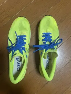 軽量！asics ランニングシューズ 23.5イエロー/ブルー