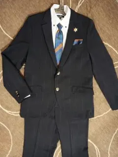 EAST BOY 165 男の子 フォーマルスーツ ネイビー ストライプ 卒業式