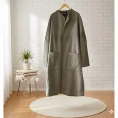 ZARA グレー ロングコート　レディースS