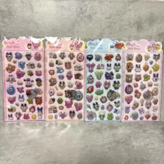 たまごっち ぷっくりシール ぷくぷくシール 立体シール 4点セット