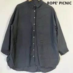 ROPE' PICNIC ロペピクニック　無地　シアーシャツ　38 ゆったりのサムネイル