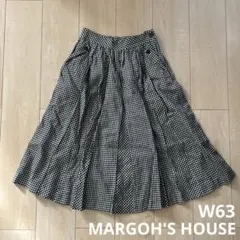 MARGOH'S HOUSE チェックプリーツスカート W63cm