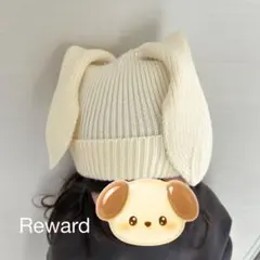 POLO ウサギ耳 ニット帽 クリーム色　新品