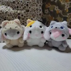 アミューズメント　ぬいぐるみ　ぽてうさろっぴー　３種類セット