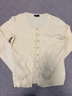 ROPE 薄黄色　Mサイズ 春カーディガン