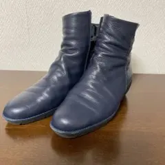 銀座ヨシノヤ　ショ－トブ－ツ晴雨兼用サイドファスナー24.0cm ダ－クネイビーのサムネイル