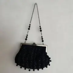 a.v.v ブラック　パーティバッグ　ハンドバッグ