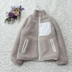 美品＊WEGO　ボアジャケット　フリース　もこもこ　アウター　防寒　ベージュ　Ｓ