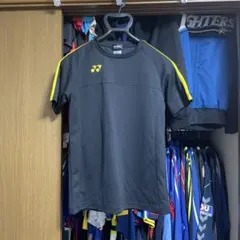 YONEX 吸汗速乾 M ブラック/イエロー トップス