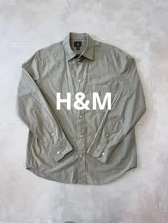 H&M Yシャツ グリーン　Sサイズ