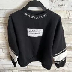 lovetoxic ブラック トレーナー