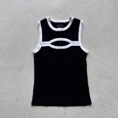 00s agnes b. black design tank topのサムネイル