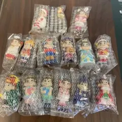 未使用 ペコちゃんポコちゃんマスコット１４個セット